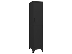 Vidaxl Cacifo 38x45x180 Cm Aço Preto