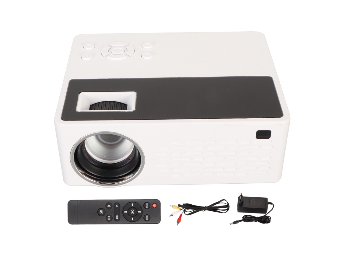 Projetor Led Mini EOOCOO (espelhamento de Tela Wifi 110 Lumens Ansi)