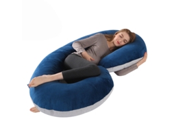 Almofada De Gravidez Em Formato De C De 140x70 Cm Para Todo O Corpo