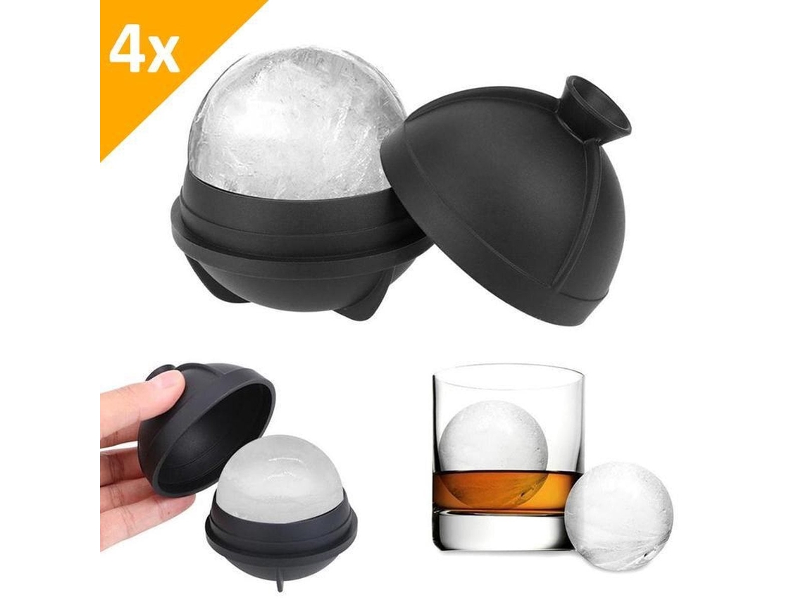 6 moldes de gelo de silicone de 6 cm, à prova de vazamento, para coquetéis ZYBLSSBB