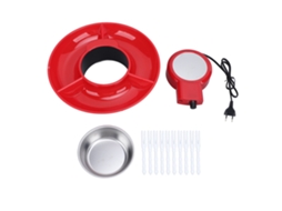 Fondue de chocolate elétrico 25W com 10 garfos, 2 níveis, ideal para festas e presentes LAXISCREED