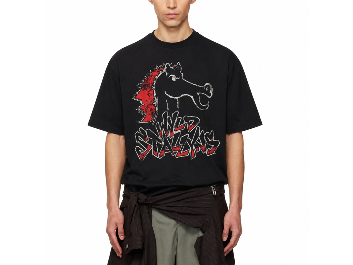 Rockinstone Bill And Ted Stallions Black Adult T-shirt Size:xl