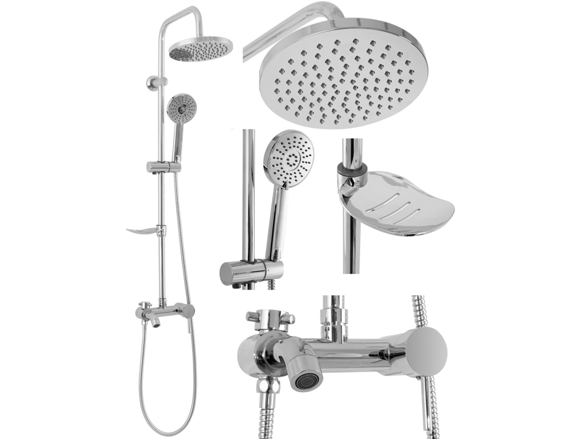 Conjunto De Chuveiro Rea Luis Chrome