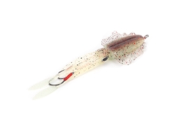 Squid Soft Bait (sea Fishing Bionic Luminous Uv Fish Attracting) Brown Iron Plate Hook Lure Fake Bait Cuttlefish Octopus
