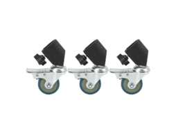 3pcs 22mm Swivel Caster Wheels Set For Photography Light Stand Studio Photo Video Shooting Locking Caster Set With Brake LAXISCREED
