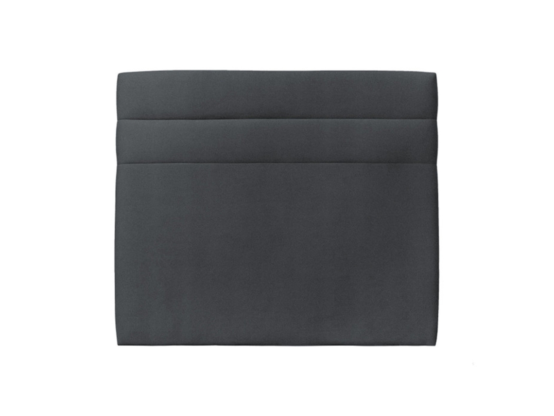 Cabeceira De Cama 2 Linhas Milano  Anthacite  120 X 150 Cm Altura 120 Cm Indream