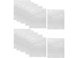 Vicasky Lote De 12 Pochettes Para Cartes Postais Recarga Álbum De Fotos A5 Transparentes Perforées