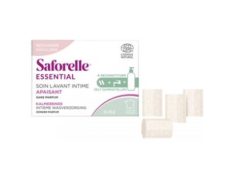 SAFORELLE Kit de Limpeza Íntima Calmante Recarga 4 Sticks