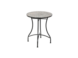 Mesa Lateral Home Esprit Preta Multicolorida 60 X 60 X 72 Cm
