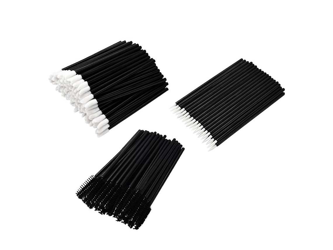 Conjunto De 150 Aplicadores Descartáveis ​​para Maquiagem, Incluindo Pincel Para Lábios, Delineador E Cílios, Na Cor Rosa. Hengjian