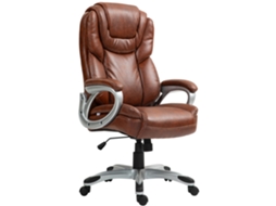 Cadeira Escritório 66x75,5x115-124h Com Giro, Marrom
