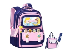 Laxiscreed Mochila Escolar Infantil Para Crianças De 6 A 12 Anos, Leve, Com Grande Capacidade E Confortável