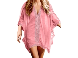 Maiô Feminino com Decote em V e Detalhes em Patchwork SFUSHOS
