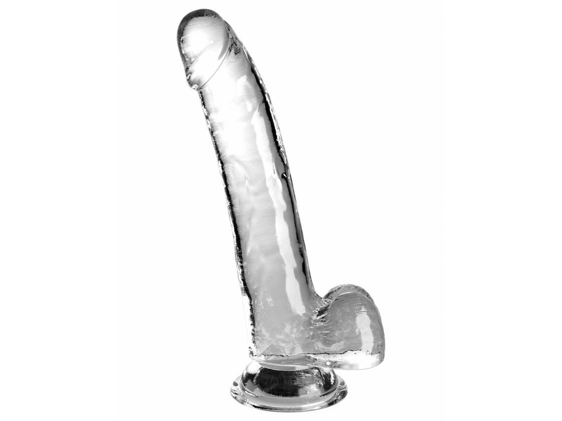 Dildo Realista Pipedream King Cock Transparente VETONEK