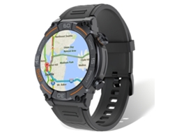 (preto) Relógio Inteligente Com Gps, Pulseira Bluetooth E Monitoramento De Pressão Barométrica.