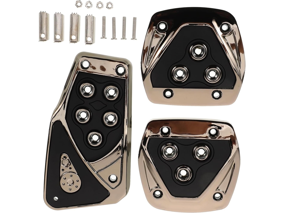 Conjunto De Pedais Antiderrapantes Para Carros Com Transmissão Manual.
