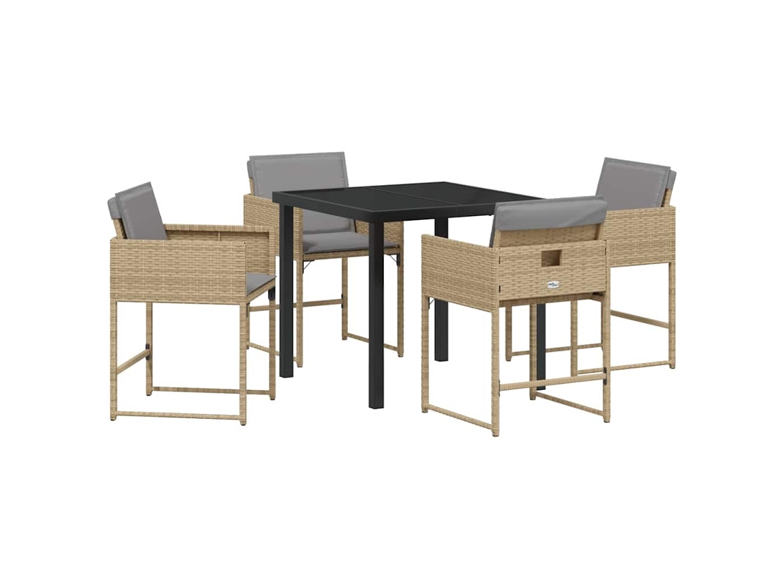 Conjunto de Móveis de Jardim 5 Pcs HARLANV1
