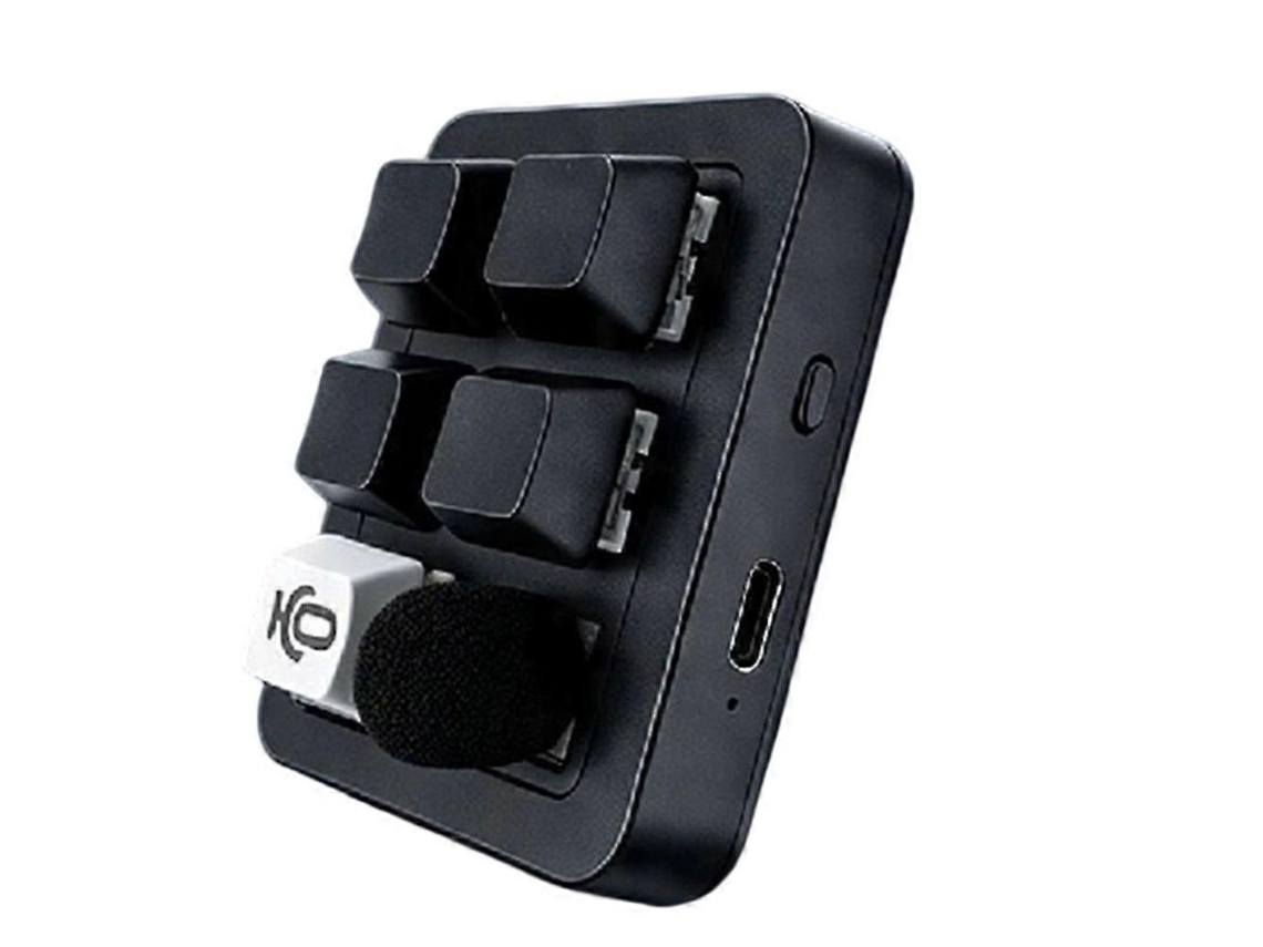 Teclado De Ia Com 5 Teclas, Teclado Programável Por Voz, Teclado De Voz Com Codificação Vibratória, Compatível Com Programação E Diálogo Com Ia.