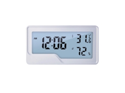 Termômetro e Higrômetro Digital Interno com Tela Lcd e Relógio Medidor de Temperatura e Umidade Interna com Relógio X001