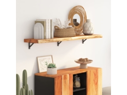 Vidaxl Prateleira De Parede Retangular 120x30x2,5 Cm Acácia Maciça