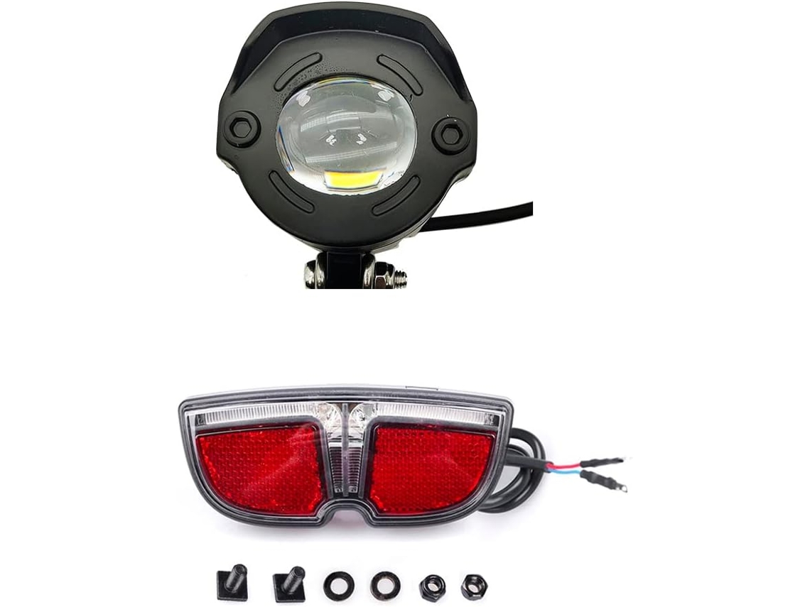 Farol E Lanterna Traseira De 6v Para Bicicleta Elétrica, Compatíveis