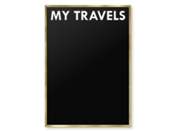 Magnetic Glass Board My Travels For The Hall Espelharte (70x100 Cm)