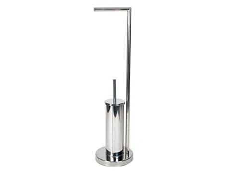 Porta Papel Higiênico E Porta Escova Higiênica Formato L Porta Papel Higiênico E Porta Papel Higiênico Com Estrutura Em Aço Inox 74 X 19 Cm Acan