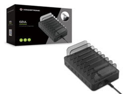 Conceptronic Ozul02B Carregador de Dispositivos Móveis Preto Interior