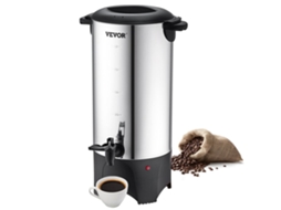 Urna de Café Comercial Dispensador de Café de Aço Inoxidável com 50 Xícaras Fermentação Rápida VEVOR (Outlet Grade A)