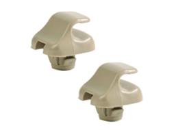 2x Clips de Fixação Automotiva para CR-V, Fit e Accord (2006-2011) Cor: Bege (Suportes antirreflexo)