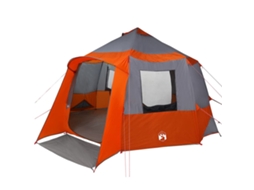 Conjunto 1 Barraca Familiar Vidaxl Cinzento Tafetá (405 X 405 X 273 Cm)