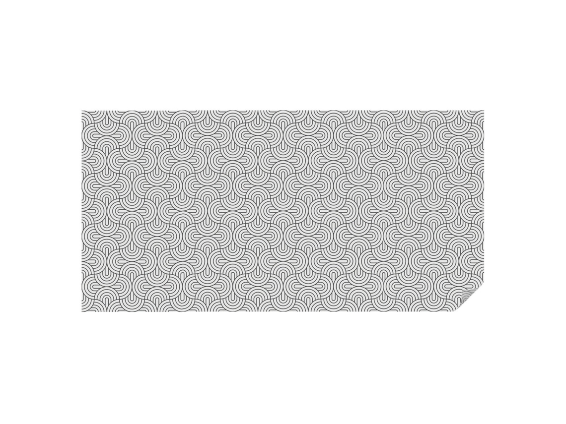 Película De Vidro Semicírculos Geométricos Para A Sala De Estar Espelharte (200x100 Cm)