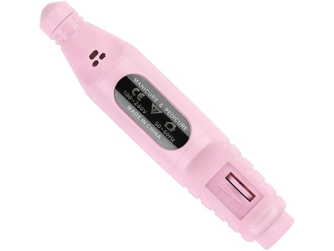 Polidor de unhas elétrico portátil em ABS, fácil de usar.