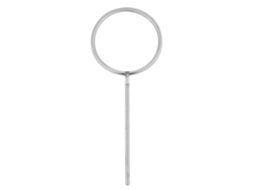 Suporte de Anel para Retorta de Laboratório em Aço Inoxidável S/MARCA
