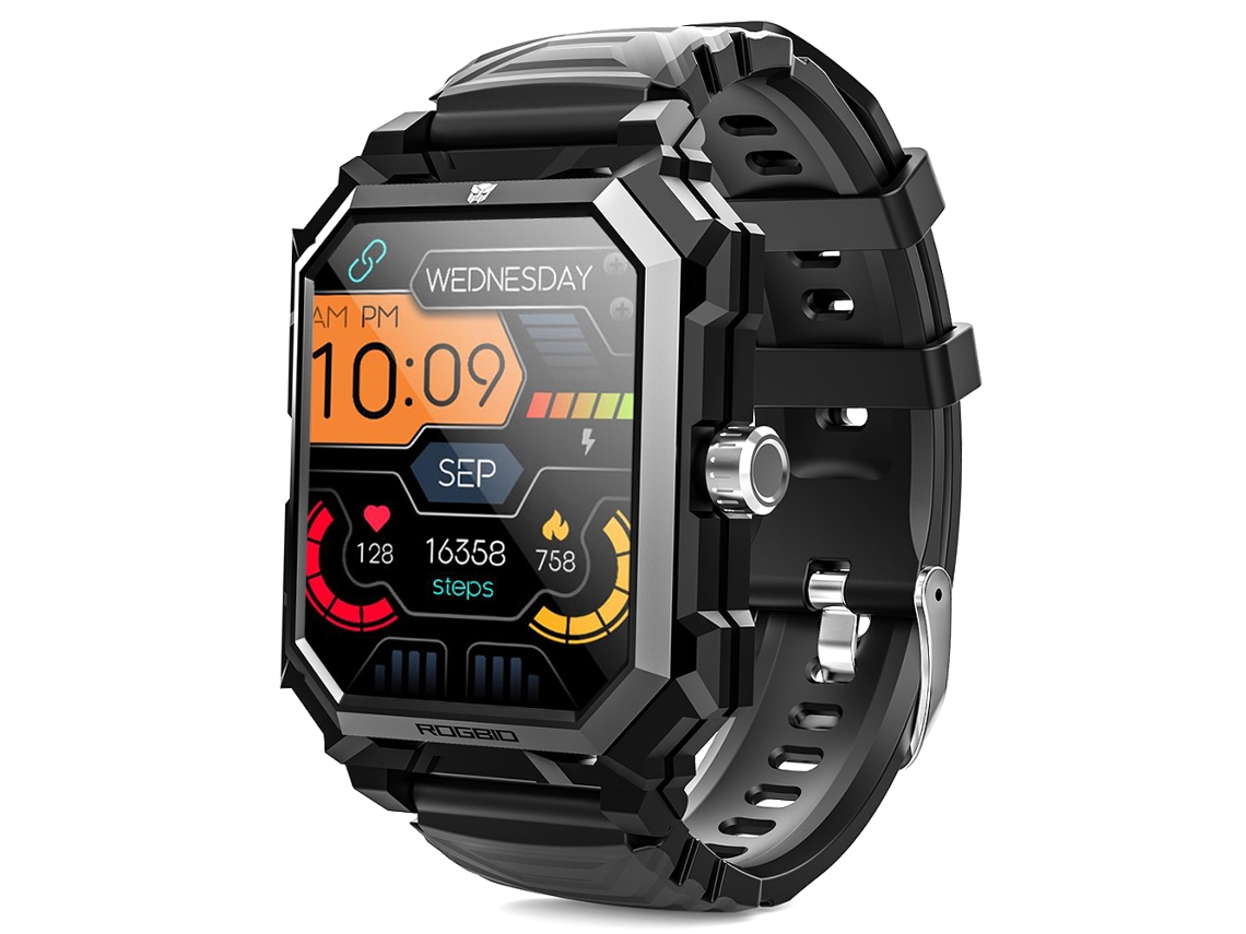 Relógio Inteligente Masculino, Pulseira À Prova D'água, Resistente À Água Até 5 Atm, Chamadas Bluetooth.