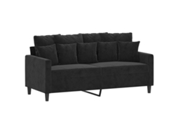 2-seater Sofa, 2-seater Sofas Vidaxl Preto Veludo (n/a)