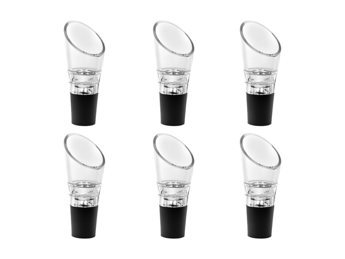 Bico Aerador Para Vinho, Dosador Para Aerar Garrafas De Vinho, 6 Peças