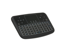 Teclado Sem Fio Mali Mini 2.4g com Retroiluminação Colorida Touchpad e Mouse para Android Tv Box Pc Ps3