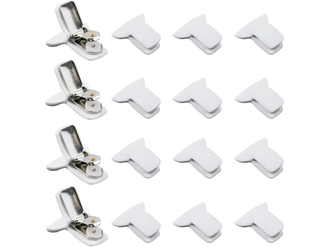 Conjunto De 12 Prendedores De Edredom Acolchoados Para Evitar Que O Edredom Se Desloque. Ideais Para Uso Doméstico E Em Salões De Beleza. Aquaforge
