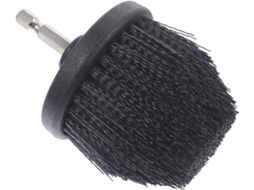 Escova De Limpeza Para Furadeira De 2,5 Polegadas, Preta, Abs Pp Ferro | Haste De 1/4"