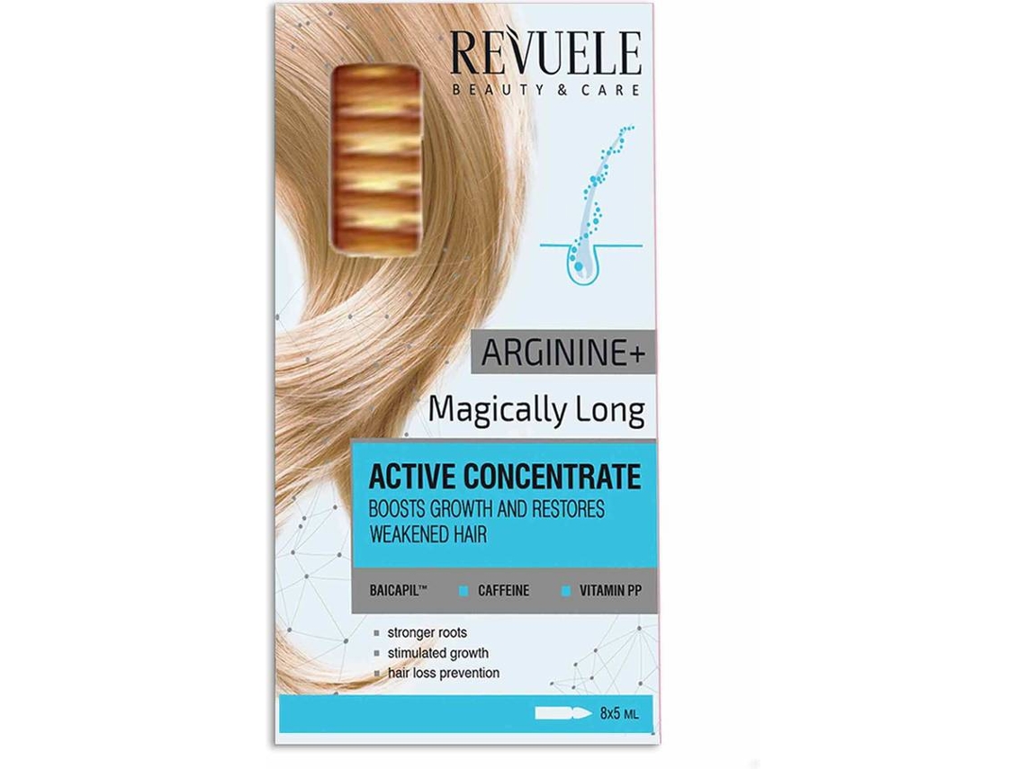 Ampolas de Cabelo Crescimento REVUELE Active Hair Concentrate (8 x 5 ml)