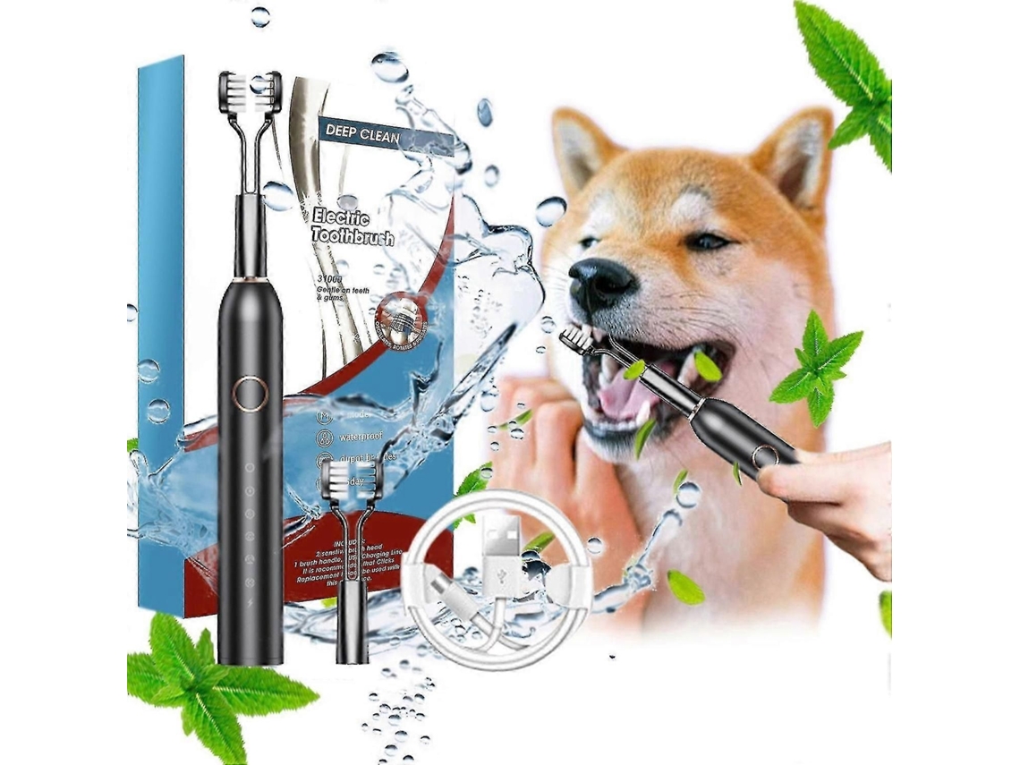 Escova De Dentes Elétrica, Escova De Dentes Elétrica Com 2 Cabeças De Escova, 6 Modos De Limpeza, À Prova D'água Ipx7 - Liquidação
