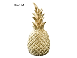 Laxiscreed Enfeite De Abacaxi Em Resina Gold Para Decoração Criativa Tamanho Médio