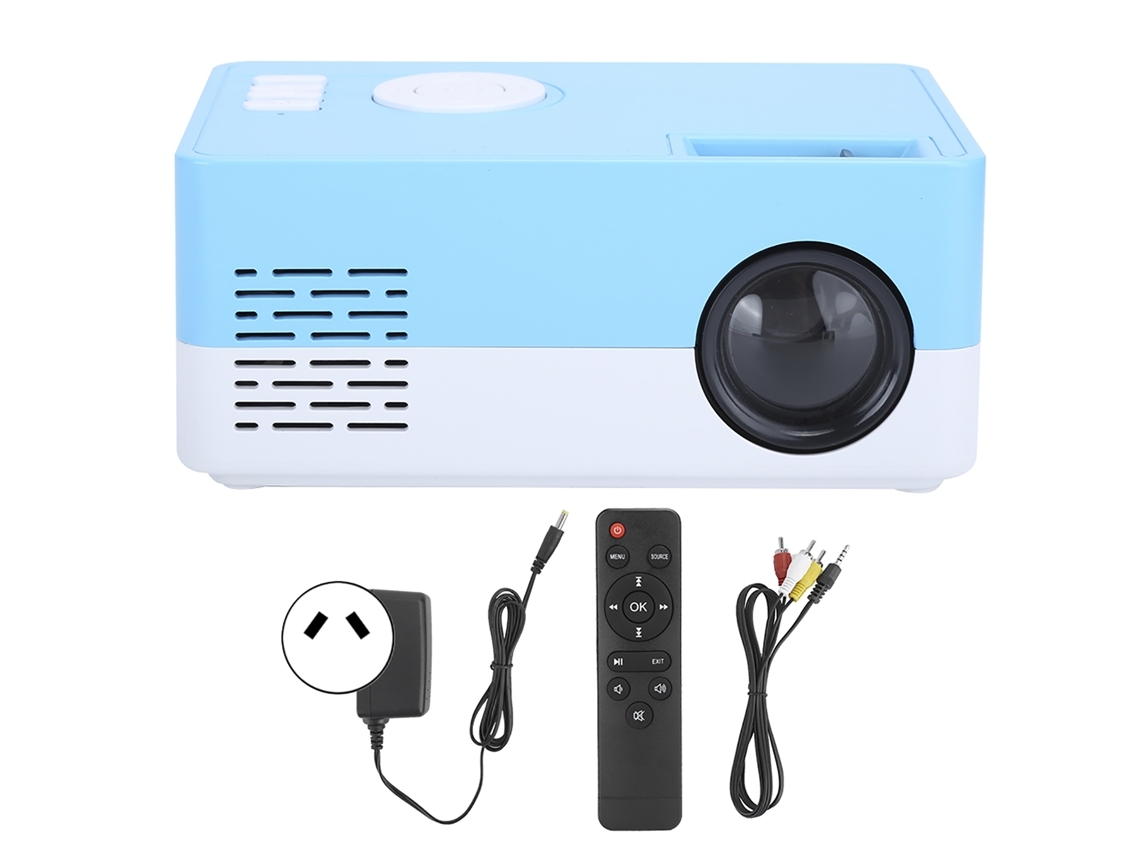 Projetor LCD para escritório e lazer, 1800lm, HD 720p, compatível com Android.