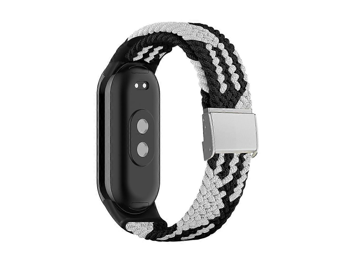 Pulseira Ajustável Em Nylon Trançado Com Fivela De Aço Para Xiaomi Mi Band 8