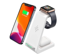 Carregador Sem Fio Qi Para Apple Branco