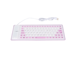 Aetheria teclado de Silicone Selado Leve Portátil Silencioso Macio Confortável Usb com 85 Teclas Roxo