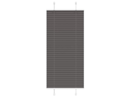 Vidaxl Preto Plissada Cega 60x100 Cm Largura Tecido 59,4 Cm Poliéster