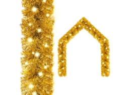 Vidaxl Grinalda De Natal Com Luzes Led 10 M Dourado