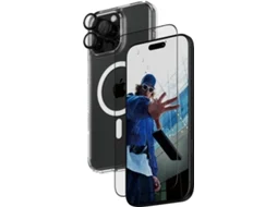 Bundle Proteção 3 em 1 PANZERGLASS iPhone 16 Pro Max (Capa + Película + Protetor Câmara)
